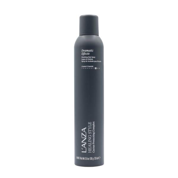 LANZA Healing Style Dramatic F/X Hair Spray avec effet de maintien fort, élimine les frisottis, nourrit et restructure les cheveux pendant le coiffage